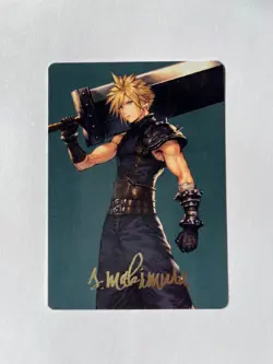 Magic The Gathering: Cloud, Ex-SOLDIER Art Card (Gold-Stamped Signature) NM MTG - Image 1