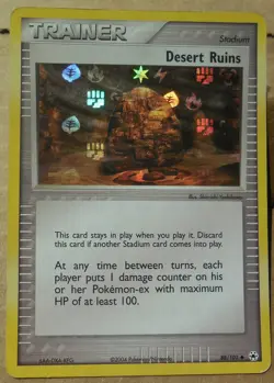 Desert Ruins 88/101 Uncommon Hidden Legends Trainer Reverse Holo Pokemon Card MP - Image 1