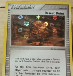 Desert Ruins 88/101 Uncommon Hidden Legends Trainer Reverse Holo Pokemon Card MP - Image 2