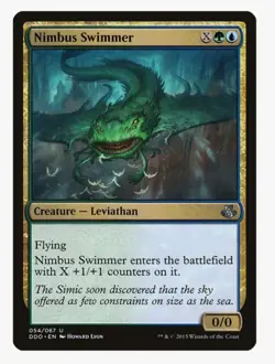 Nimbus Swimmer #54 DDO Magic Card With Protective Sleeve - Image 1