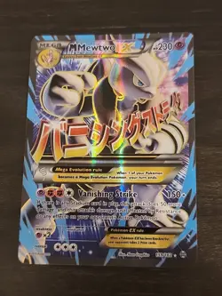 Pokemon Holo M Mewtwo EX Full Art XY Breakthrough Card 159/162 NM - Image 1
