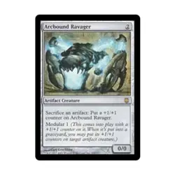 WOTC MtG Darksteel Arcbound Ravager (R) (Foil) EX - Image 1