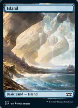 Island (376) -Foil Light Play MTG Double Masters - Image 1