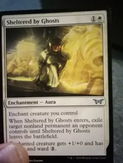 MtG Sheltered by Ghosts Duskmourn: House of Horror Regular U#0030 Unplayed - Image 1