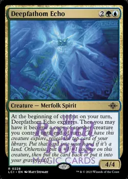Deepfathom Echo 2x FOIL Lost Caverns of Ixilan MTG LCI Rare MINT black blue - Image 1