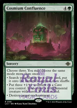 Cosmium Confluence 2x FOIL Lost Caverns of Ixilan MTG LCI Rare MINT green - Image 1