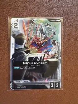 Gundam Card Game ST04-002 Strike Gundam Kira Yamato Release Promo Cards Bandai - Image 2