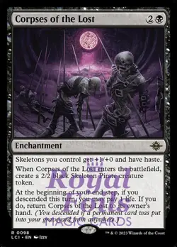 Corpses of the Lost 2x FOIL Lost Caverns of Ixilan MTG LCI Rare MINT black - Image 1