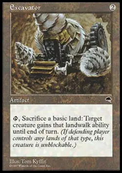 Excavator - Medium Play MTG Tempest - Image 1