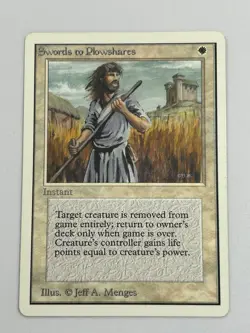 Swords to Plowshares - Unlimited Ed. 1993 - MTG card [MP/LP] - Image 1