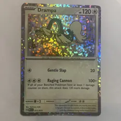Drampa Pokemon card 015/015 Holo Mcdonald's 2025 Happy Meal Dragon Discovery - Image 1