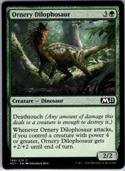 Ornery Dilophosaur - 194 - Core Set 2021 - Magic MTG - NM - B3G1 - Image 1