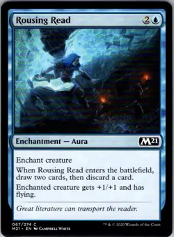 Rousing Read - 67 - Core Set 2021 - Magic MTG - NM - B3G1 - Image 1
