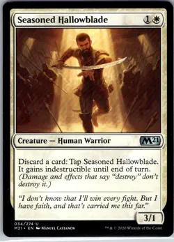 Seasoned Hallowblade - 34 - Core Set 2021 - Magic MTG - NM - B3G1 - Image 1