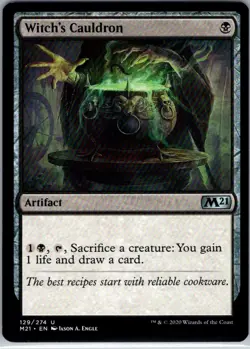Witch's Cauldron - 129 - Core Set 2021 - Magic MTG - NM - B3G1 - Image 1