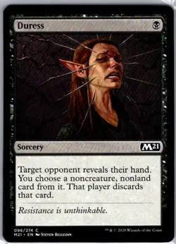Duress - 96 - Core Set 2021 - Magic MTG - NM - B3G1 - Image 1