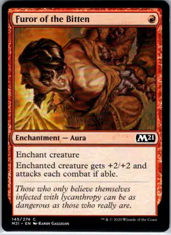 Furor of the Bitten - 145 - Core Set 2021 - Magic MTG - NM - B3G1 - Image 1