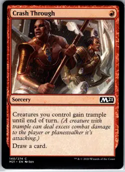 Crash Through - 140 - Core Set 2021 - Magic MTG - NM - B3G1 - Image 1