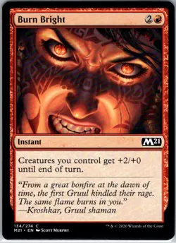 Burn Bright - 134 - Core Set 2021 - Magic MTG - NM - B3G1 - Image 1