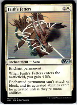 Faith's Fetters - 17 - Core Set 2021 - Magic MTG - NM - B3G1 - Image 1