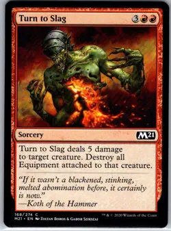 Turn to Slag - 168 - Core Set 2021 - Magic MTG - NM - B3G1 - Image 1