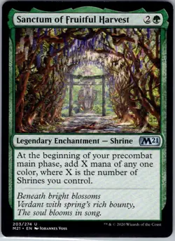 Sanctum of Fruitful Harvest - 203 - Core Set 2021 - Magic MTG - NM - B3G1 - Image 1
