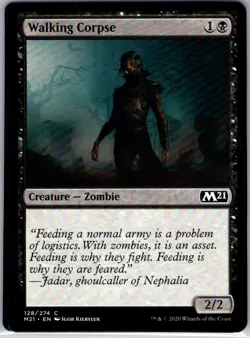 Walking Corpse - 128 - Core Set 2021 - Magic MTG - NM - B3G1 - Image 1