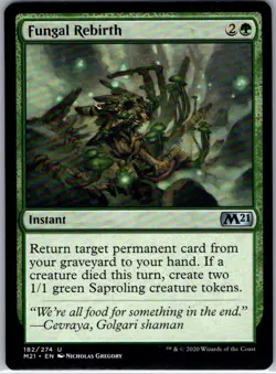 Fungal Rebirth - 182 - Core Set 2021 - Magic MTG - NM - B3G1 - Image 1
