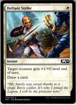 Defiant Strike - 15 - Core Set 2021 - Magic MTG - NM - B3G1 - Image 1
