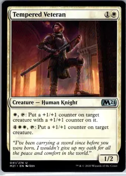 Tempered Veteran - 41 - Core Set 2021 - Magic MTG - NM - B3G1 - Image 1