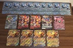 POKEMON TCG Lot Of 18 JUMBO Cards: BLASTOISE EX, ZAPDOS EX, MEWTWO EX, INFERNAPE - Image 1