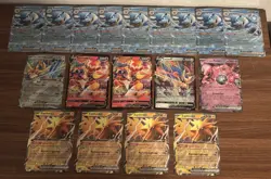 POKEMON TCG Lot Of 18 JUMBO Cards: BLASTOISE EX, ZAPDOS EX, MEWTWO EX, INFERNAPE - Image 2
