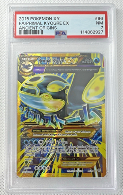 2015 Pokemon XY Ancient Origins Primal Kyogre 96/98 PSA 7 - Image 3