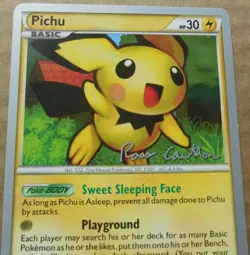 2011 World Championships Pichu 28/123 Promo Non-Holo Pokemon NM - Image 2