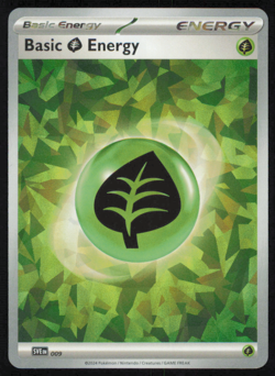 Pokemon Basic Grass Energy 009 Scarlet & Violet Cracked Ice Holo NM Condition - Image 1