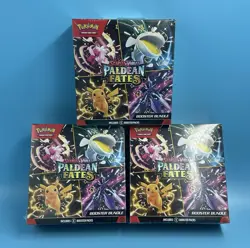 Pokemon Scarlet & Violet Paldean Fates Booster Bundle (FACTORY SEALED LOT OF 3) - Image 1