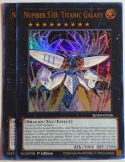 Yugioh Number S38: Titanic Galaxy BLMM-EN038 Ultra rare 1st Edition - Image 1