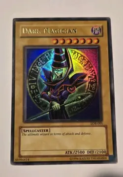 Yugioh Dark Magician LOB-005 Ultra Rare Foil Shift MP - Image 2
