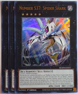 Yugioh x3 Number S37: Spider Shark BLMM-EN037 Ultra Rare 1st Edition - Image 1