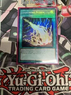 Lightning Storm Prismatic Collector’s Rare RA01-EN061 Yugioh - Image 1