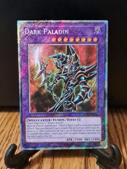 Yugioh Dark Paladin RA03-EN126 Platinum Secret Rare 1st Edition NM - Image 1