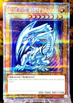 Yugioh Blue-Eyes White Dragon AC02-JP000 Prismatic Secret Rare -NM 2022 - Image 1