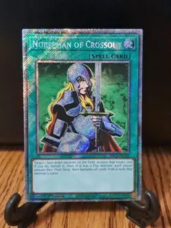 Yugioh! TCG Nobleman of Crossout (Platinum Secret Rare) RA03-EN102 NM - Image 1