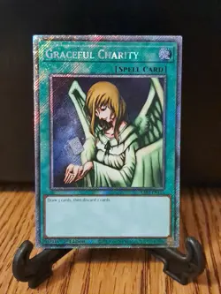 Yugioh! Graceful Charity - RA03-EN116 - Platinum Secret Rare - 1st Edition NM - Image 1