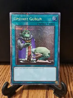 Yugioh Upstart Goblin RA03-EN096 Quarter Century Secret Rare 1st Ed NM - Image 1