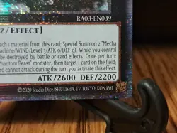 Yugioh - QCR - Mecha Phantom Beast Dracossack - RA03-EN039 - 1st ed - NM - Image 4