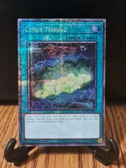 Yugioh! Cynet Mining - RA03-EN067 - Quarter Century Secret Rare - 1st Ed NM - Image 1