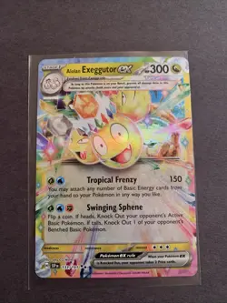 Pokemon TCG: Alolan Exeggutor EX Surging Sparks 133/191 Ultra Rare Card NM - Image 1