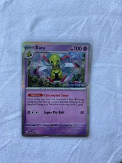Xatu SVP059 Prerelease Black Star Promo Holo Paradox Rift Pokemon Card - Image 1