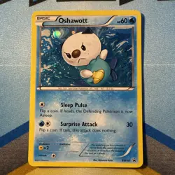 Pokemon Oshawott TCG Black White Holo Promo Card BW08 - Image 1